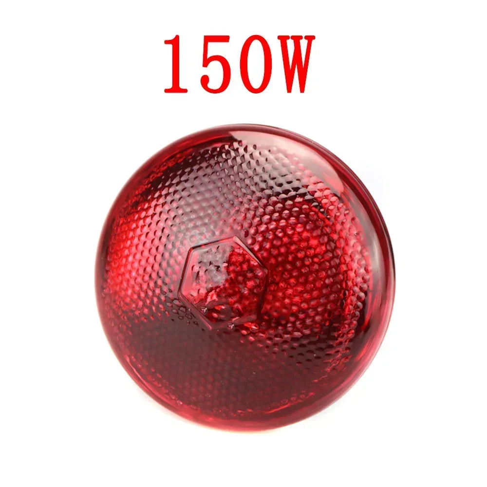 100W-275W Poultry Heating Lamp Livestock Farm Infrared Heating Lamp Explosion-proof Durable Reptile Light Lampshade Optional